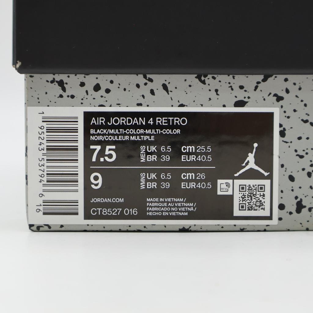 CT8527-016 Nike Jordan 4 Red Thunder Crimson Black