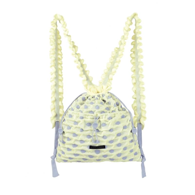 Pleatsmama Backpack Polkadot Yellow