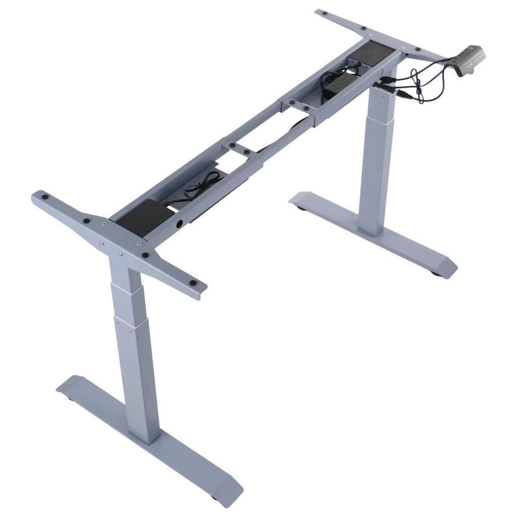 Metal Frame of a Desk (table) with Electric Height Adjustment, Electric PRATO 04-3T/A GRAY