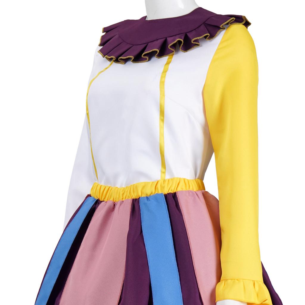 Mrs. Potts Costume from Beauty and the Beast, Tea Pot Dress Cosplay Outfit for Women, Anime Movie Character Party Halloween Costume