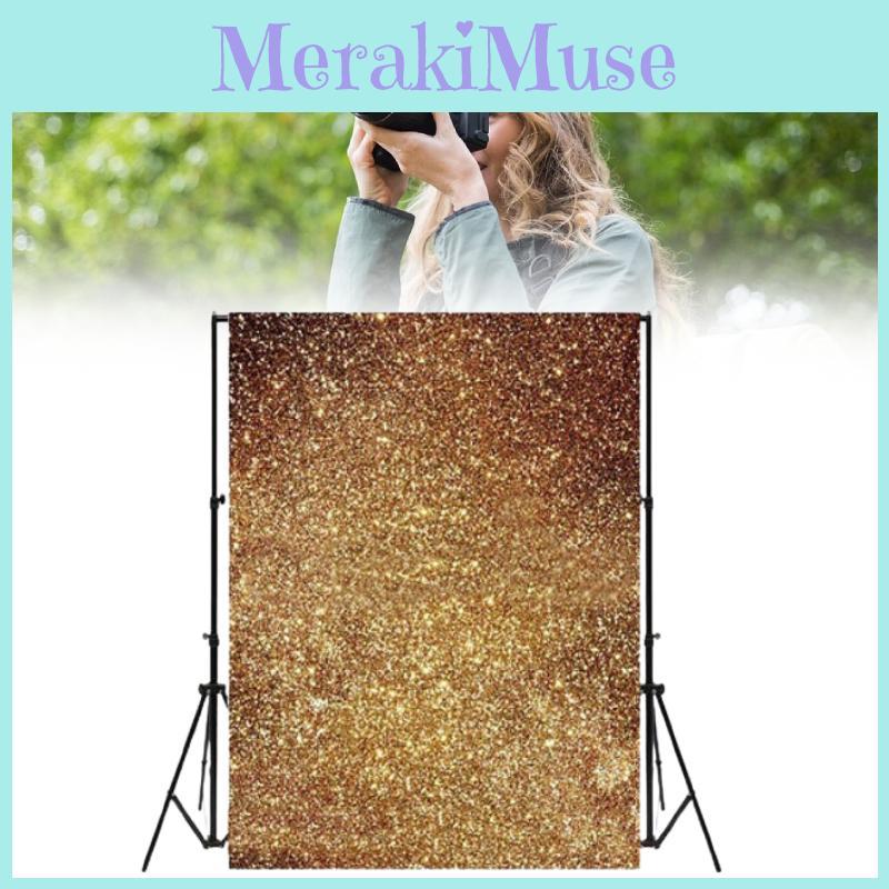Golden Glitter Wedding Photography Backdrop For Holiday Celebrations