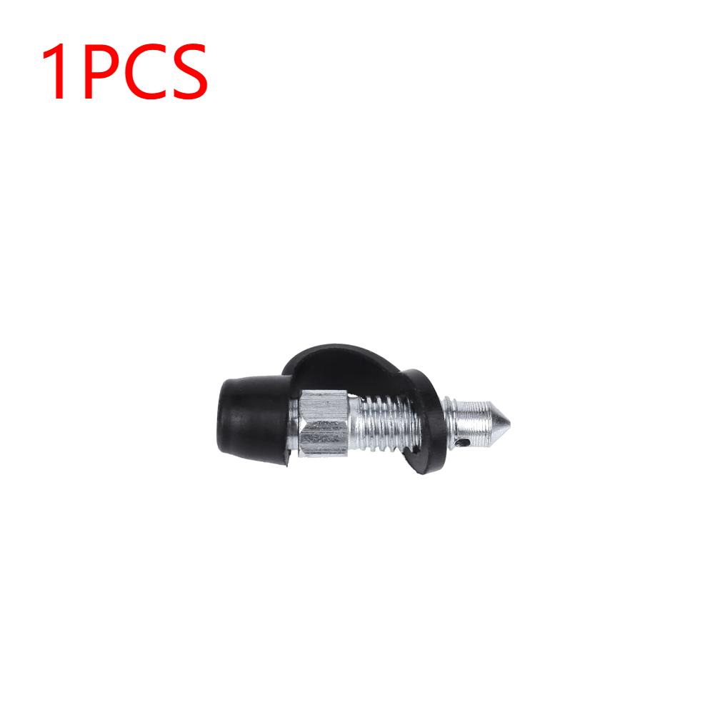 1/5PCS Car Motorcycle Brake Caliper Bleed Screw Nipple Portable Motorcycle Brake Pump/Caliper Bleed Screw Nipple Easy Operation 6X1MM silver 1PCS