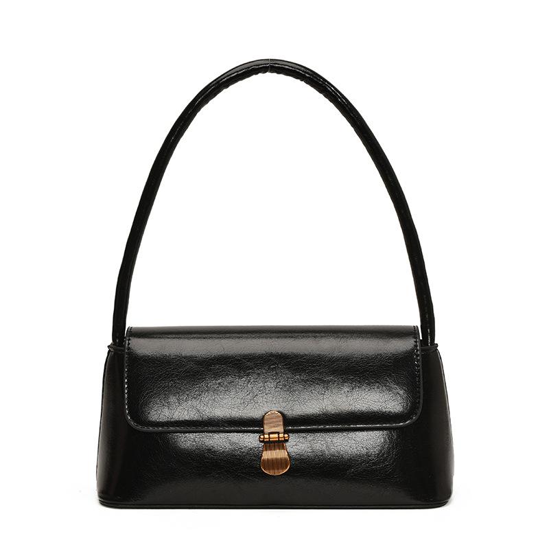 

Retro portable small square bag new niche fashion versatile casual shoulder bag new underarm women s bag чёрный