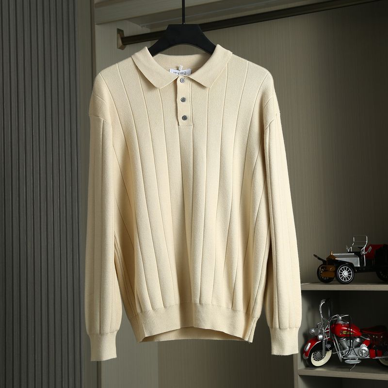 Spring and Autumn European Surplus Men's Casual Knitwear Export Surplus Spring and Autumn New Trendy Brand Sweater for Men