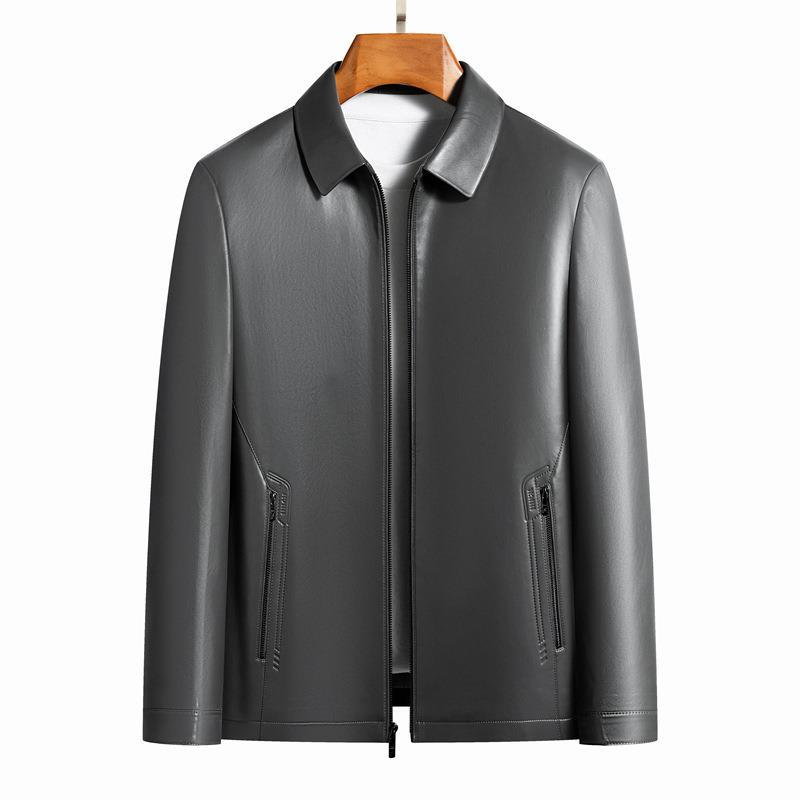 Новая мужская кожаная куртка — фото 6