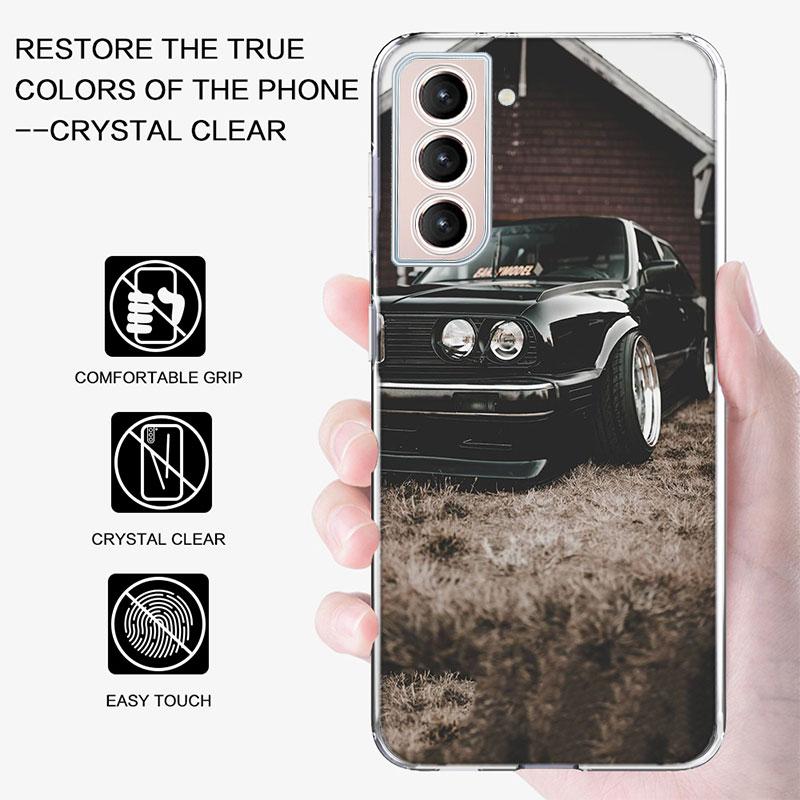 Car for B- Bmwes-S E30 Phone Case For Samsung A16 A26 A36 A56 A17 A15 A25 A35 A55 A14 A24 A34 A54 A04S A05S Galaxy Note 20 10 9