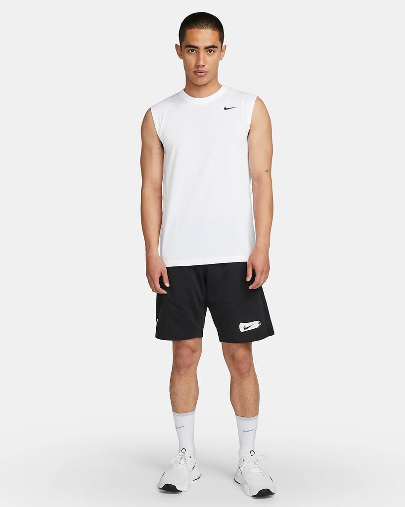 NIKE Legend Sleeveless DX0992 L Dri-FIT T-Shirt White/Black