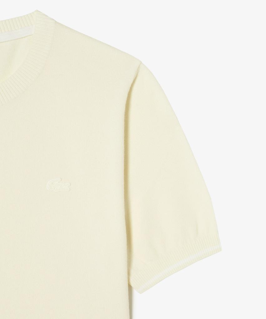 LACOSTE Women'S Basic Short Sleeve Round Sweater Af335E-56G S7G