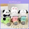 Cute Plush Motorcycle Animal Keychain Stress Relief Toy Adorable Panda Bunny Puppy Design