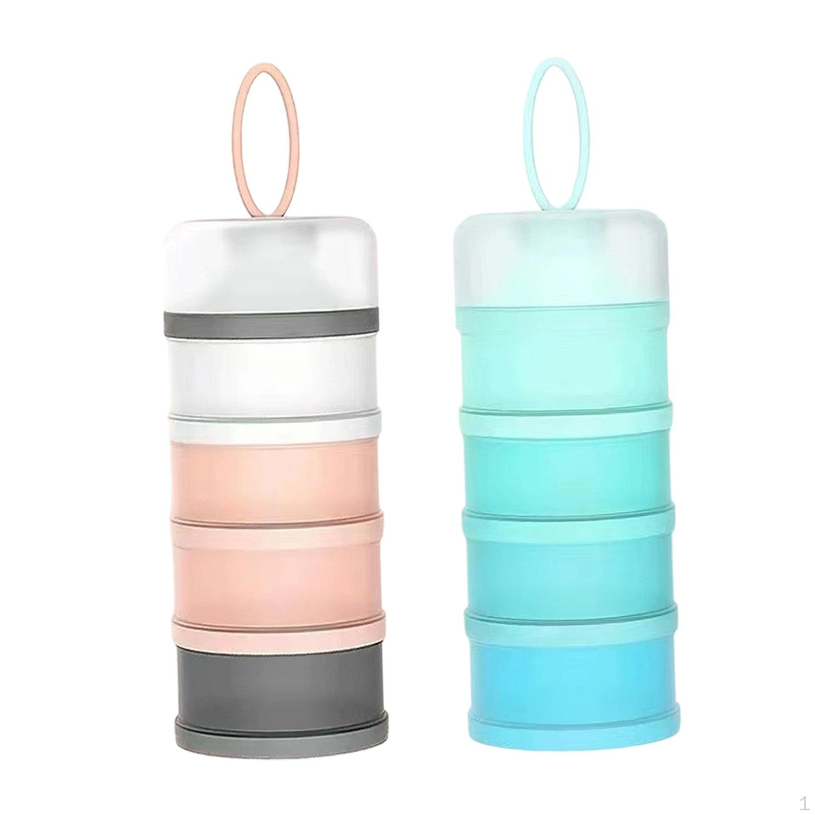 

2 шт. Контейнеры-диспенсеры для протеинового порошка 4 отделения Контейнер для хранения детских перекусов