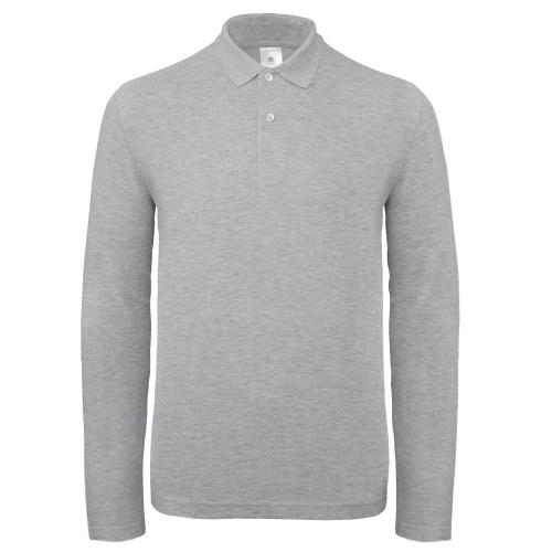 B&C Mens ID.001 Long-Sleeved Polo Shirt