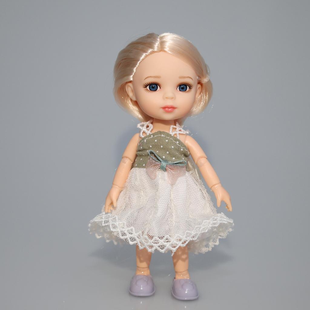 AKODEERD 16cm Girl Doll Mini Cute Fashion Doll With Clothes Ball Jointed Body Toys For Kids Birthday Gifts To Accompany