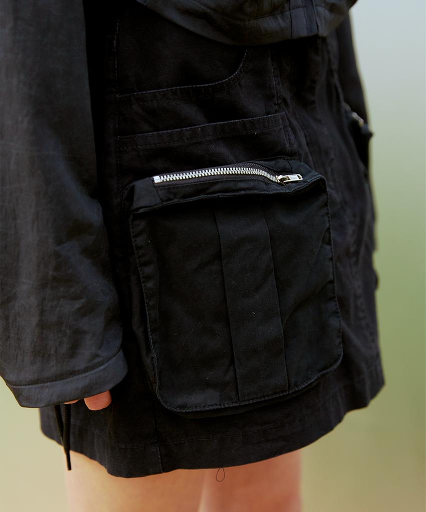 13MONTH Cargo Mini Skirt (Black)
