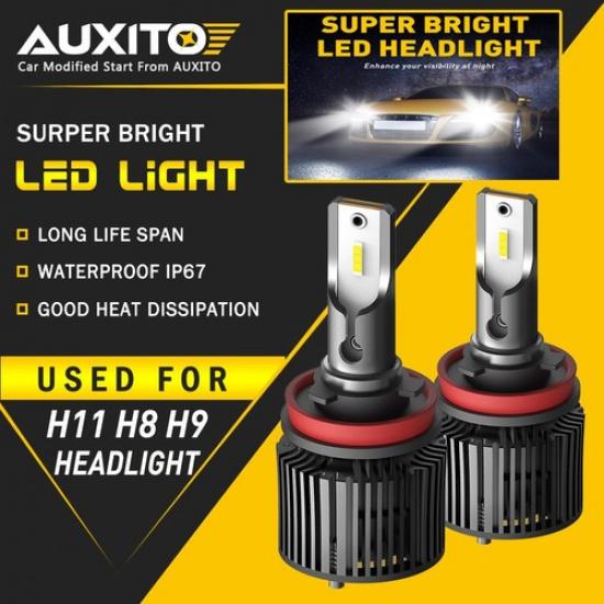 2x H11 LED Headlight Low Beam Bulbs Bright White X1 For Chevy Honda Ford