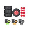 4Pcs 112mm 1/8 1/10 Short Course Truck Tire Tyre with 12mm 14mm 17mm Wheel Hex for Traxxas Slash ARRMA SENTON HSP HPI RC Car