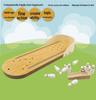 Wooden Mini Bowling: Parent-Child Interactive Stress-Relief Table Game for Kids and Adults