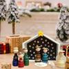 DIY Button Christmas Ornament Kits Christmas Nativity Scene Button Crafts Making Set Religious Christian Gift Adult Kid