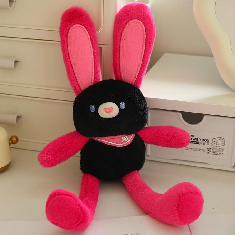 Funny Pull Ear Rabbit Plush Pendant Cute Doll Toy Keychain