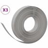 VidaXL Garden Edging 3 Pcs Grey 10 M 10 Cm Polyethylene 3155429