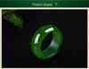 Anello Unisex in Giada Verde Spinacio Hetian con Certificato