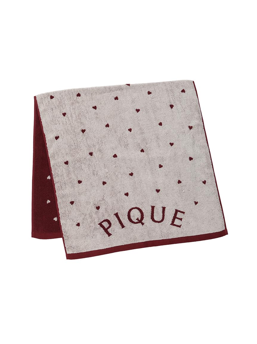 

Gelato Pique Heart Logo JQD Bath Towel PWGG254569 Red F Women s