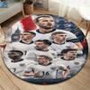 England National Football Team Round Area Rug,Carpet Rug for Living Room Bedroom Sofa Playroom Decor,Non-slip Floor Mat