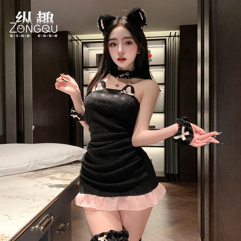 Sexy Lingerie, Sexy Pure And Innocent Style, Cute Cat Pencil Skirt, Pajamas Uniform, Temptation, Role-Playing 6455