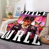 HD Juice WRLD D Legende Rapper Star Weiche Plüschdecke Flanell-Überwurf für Wohnzimmer Schlafzimmer Picknick Bett Sofa Abdeckung