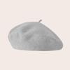 Autumn and Winter High-end Wear Classic Wool Beret Women's Universal Retro Literary Solid Color Simple Wool Beret