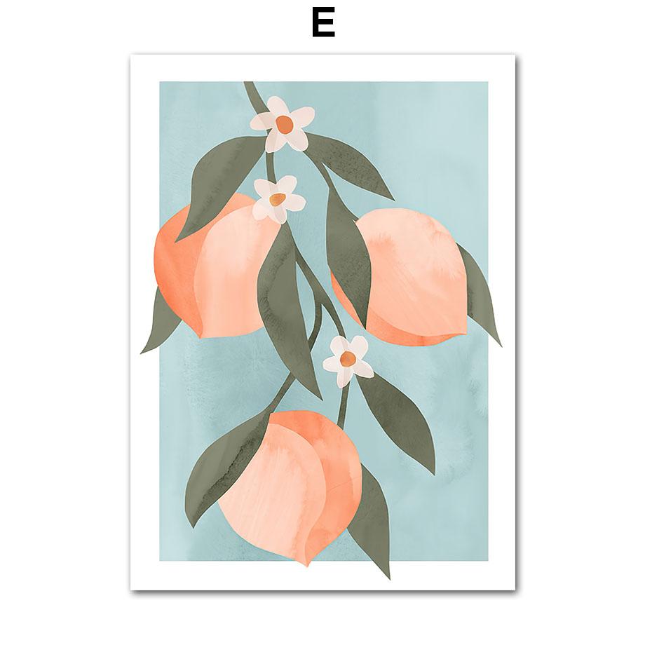 

Матисс Цветочный коктейль Лимон Персик Ретро Настенная живопись Холст Картина Скандинавские постеры и принты Настенные картины для декора гостиной 30x40cm No Framed