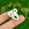 Gift For Women Promise Flower Ring Size 6.5 925 Silver Natural Chrome Diopside