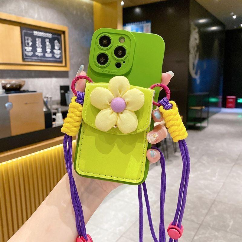 Trendy Back Cover Phone Case With Lanyard For Iphone 15 16 17 Pro Max