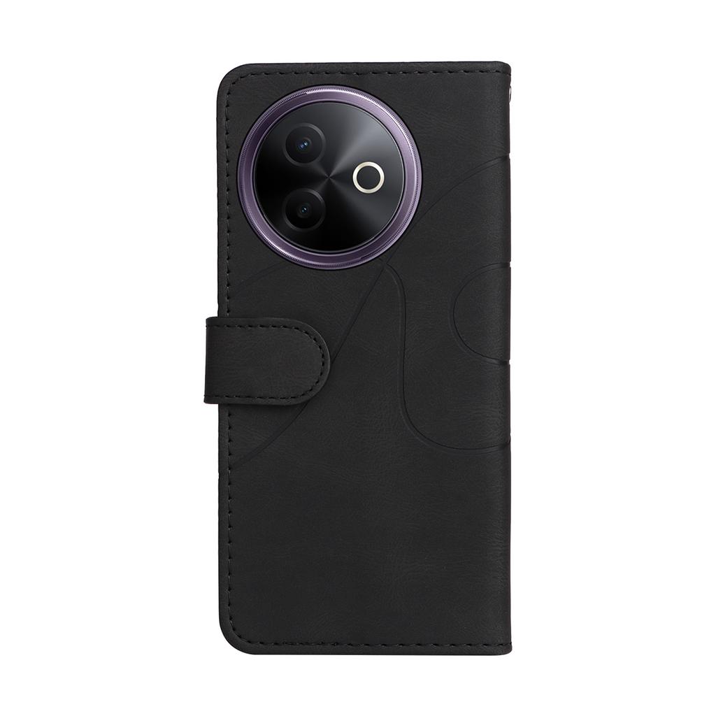 Für vivo Y39 5G Leder Handyhülle Ständer Brieftasche mit zweifarbigem Spleißdesign