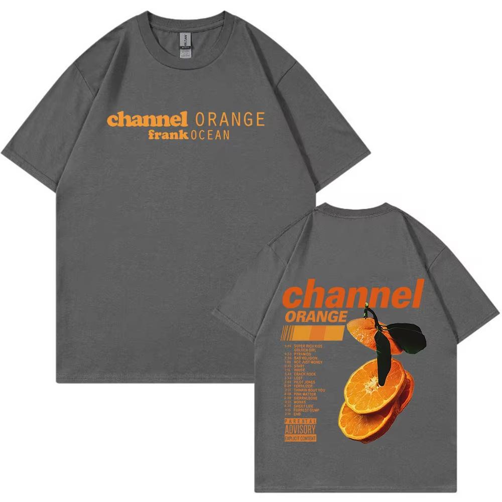 

Графічна футболка Frank Channel Orange Альбом Blond Мода Хіп-Хоп R&B Футболки Чоловічі Жіночі Бавовняні Оверсайз З Коротким Рукавом Футболки L
