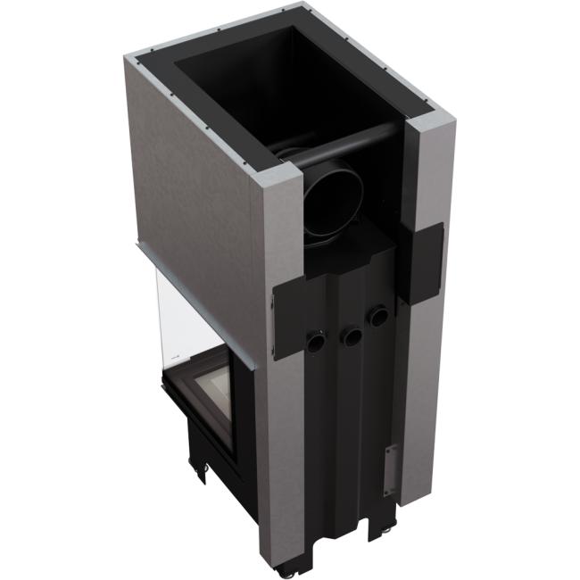 Steel fireplace KRATKI NBC 500/500 8 kW Ø 200 Lift-up self closing door