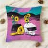 DDaft Punk Random Access Memories Doublesided Printed Square Decorative Cushion Cover for Sofa Living Room Home Decor