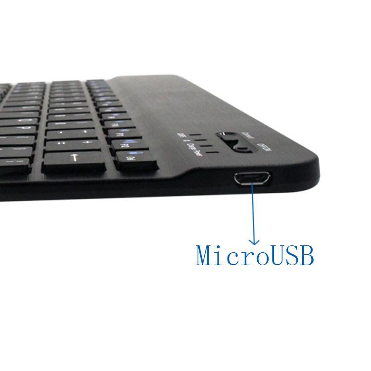 Universal Bluetooth Keyboard for iOS, Android, and Windows - Compatible with Russian, French, and Spanish, Fits 7/9/10 Inch Devices