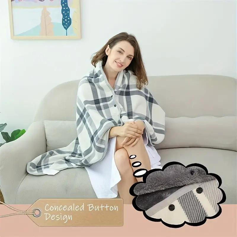 Premium Cozy Fleece Blanket - Warm, Thick, Multi-Functional for Autumn and Winter