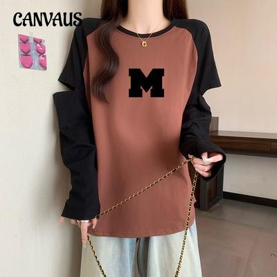 Plus Size Women's Autumn Hollow Out Long Sleeve with A Base Top