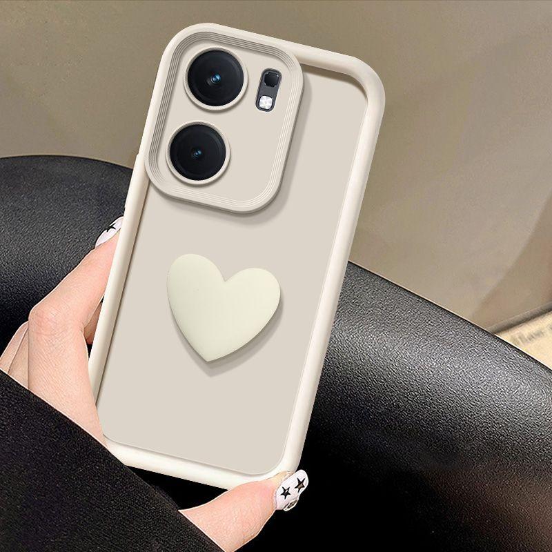 S 22 23 21 20 Cute 3d Love Heart Silicone Case For Samsung Galaxy S24 S21 S20 S23 Fe Ultra Plus 5g Women Matte Back Cover S20fe