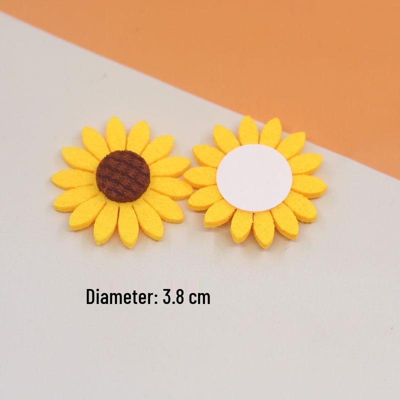 Sunflower Felt Self-Adhesive Non-Woven Fabric for DIY Jewelry Making