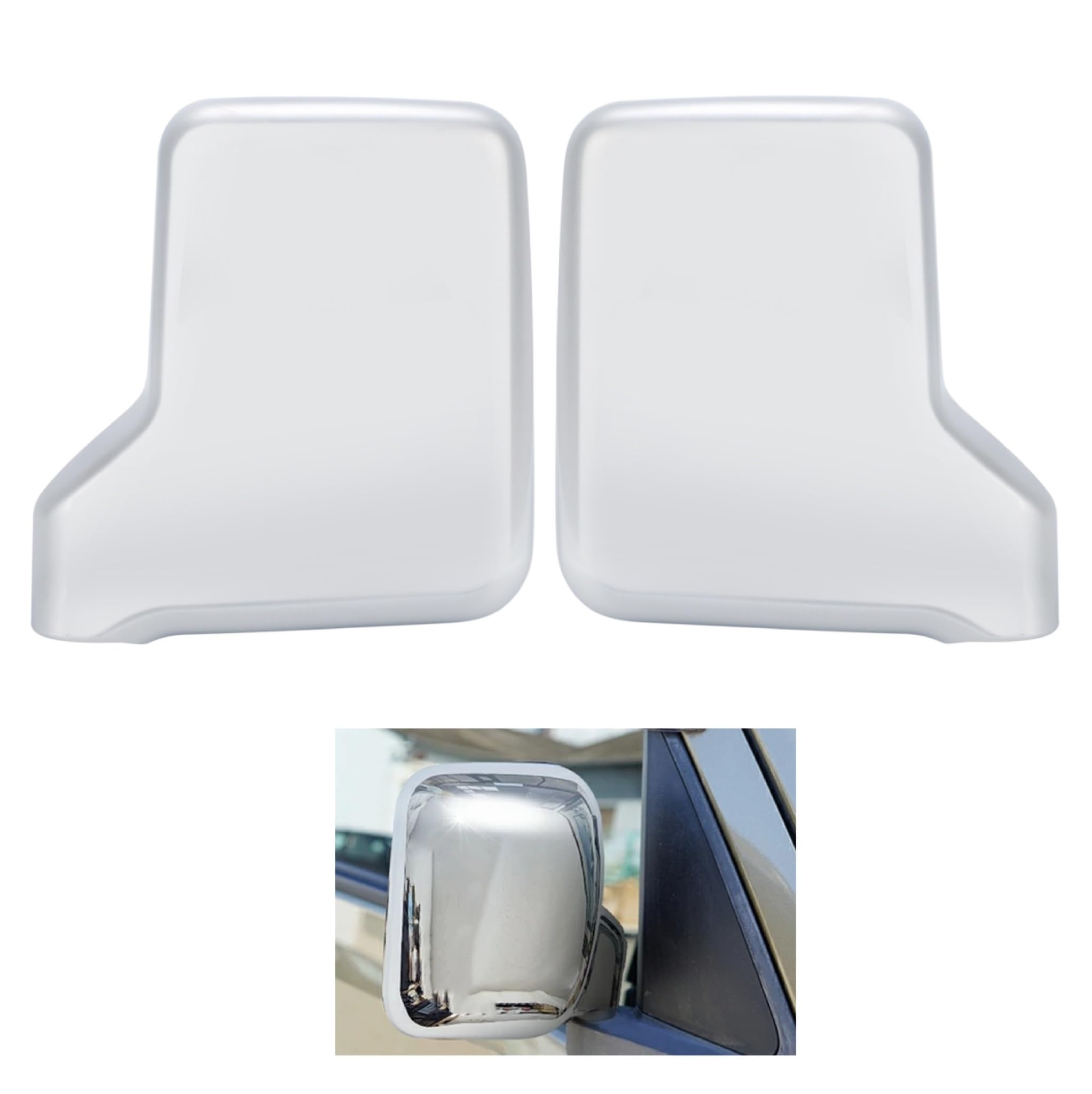 

Chrome Door Mirror Covers for Suzuki Carry Trucks and Light Dress Up Car Door Lens Left and Right High-bright