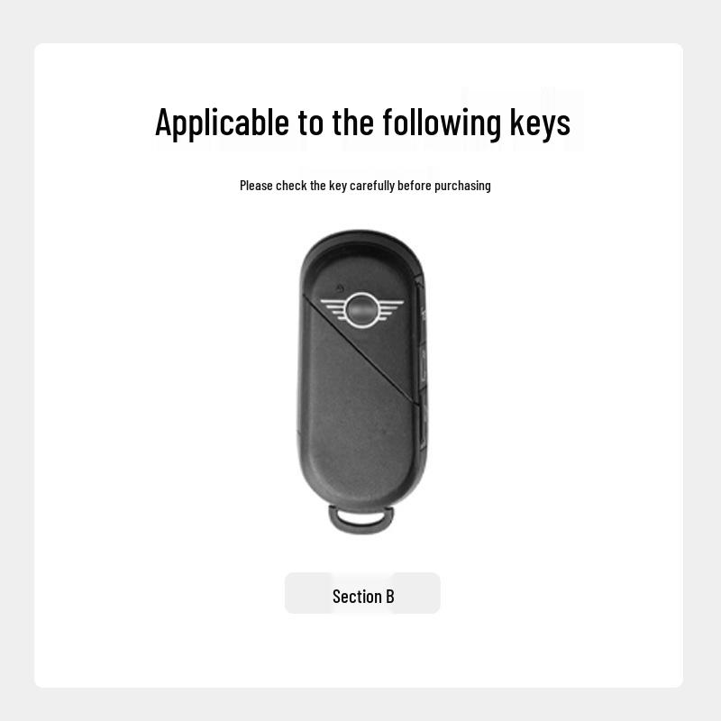 BMW Mini Key Covers: Premium Leather and Metal Buckle for New Energy Countryman and Cooper – Set of 25