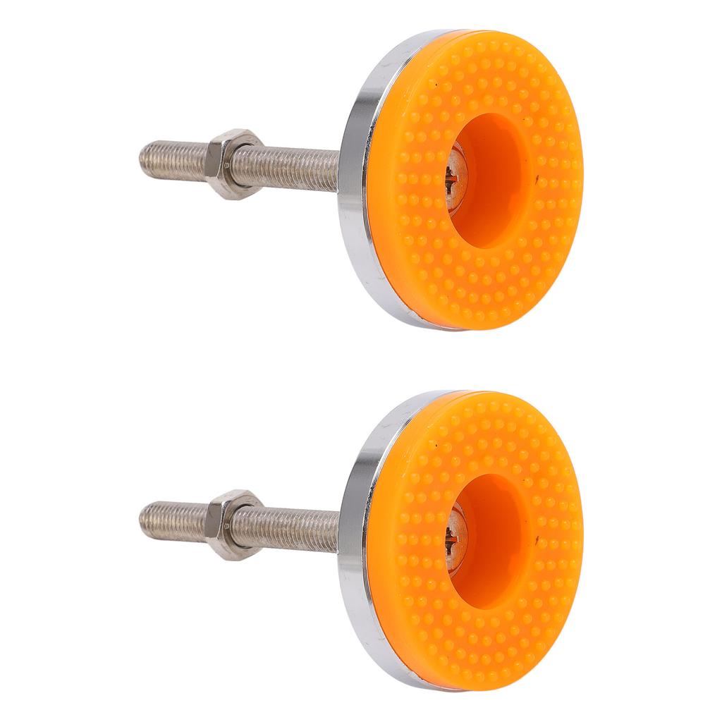 2pcs Furniture Leg Leveller Carbon Steel Nut Rubber Pad Anti Skid Height Adjustable Furniture Leg Screw