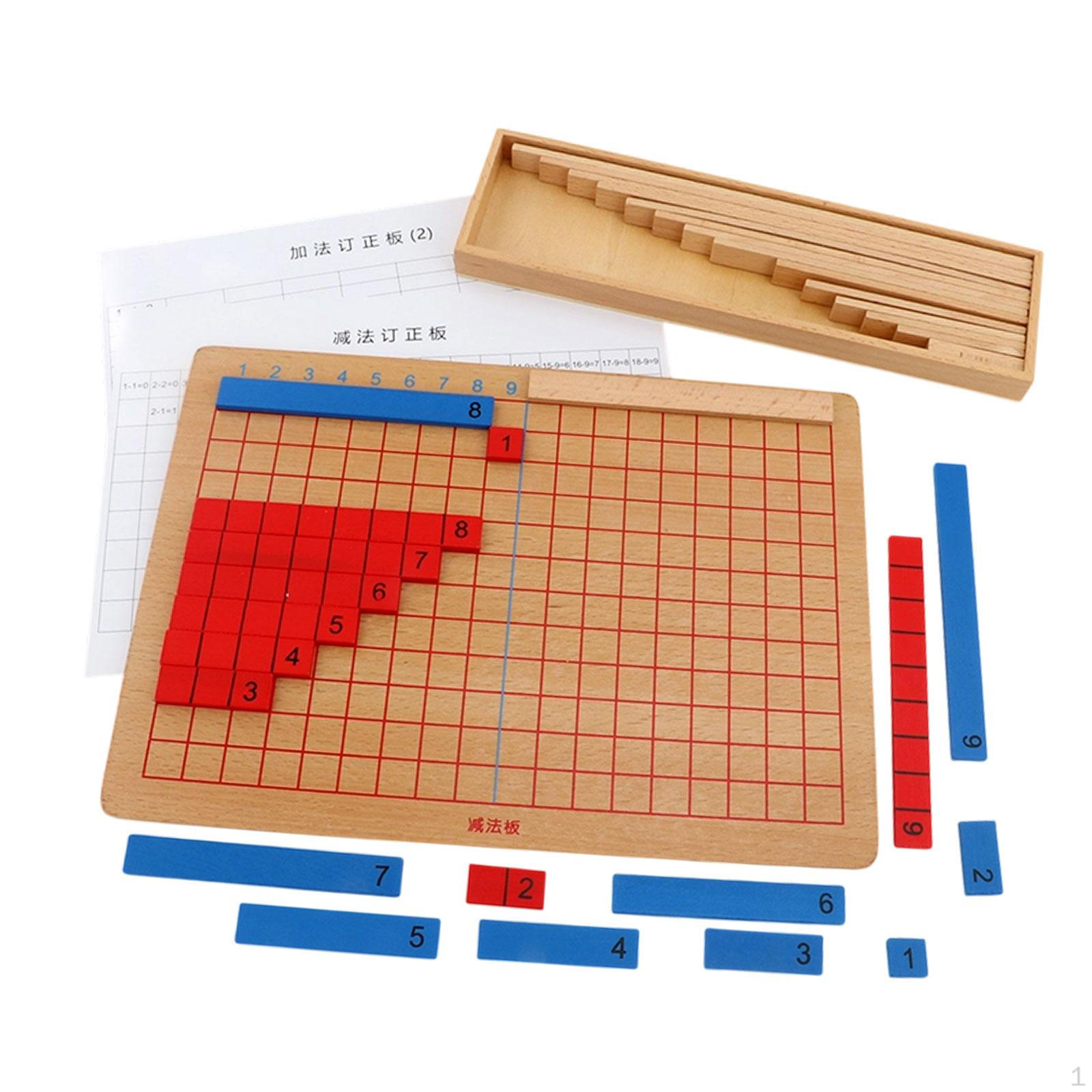 

Доска для сложения и вычитания Учебные пособия Сенсорные игрушки, Дошкольный возраст, Деревянная