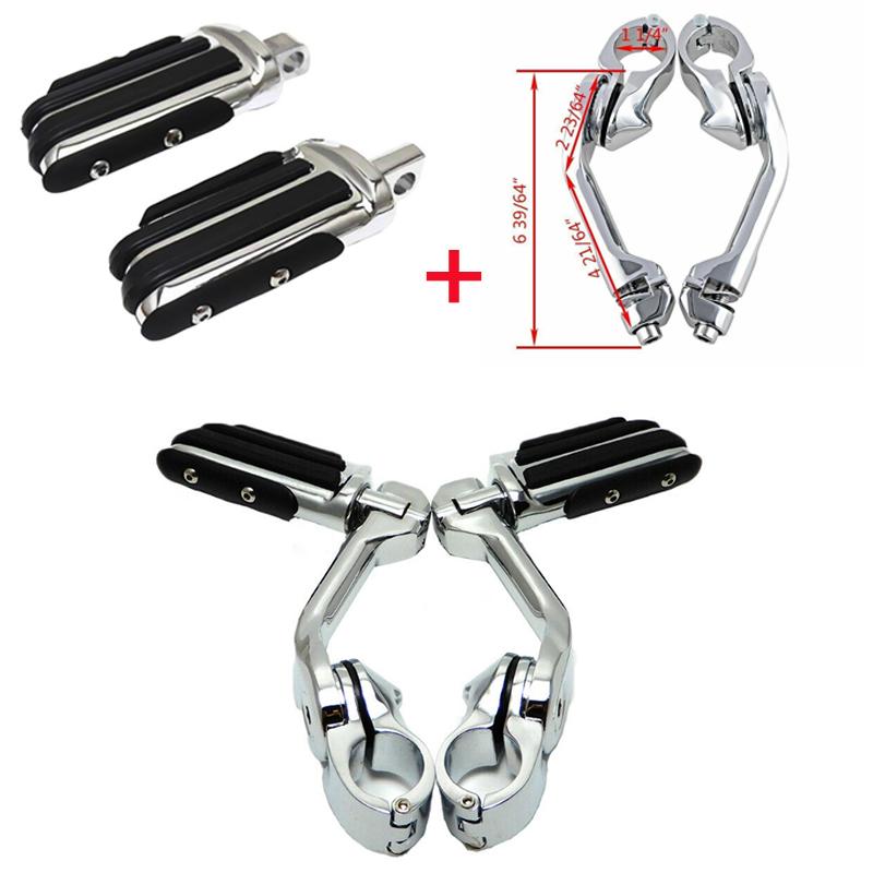 Motorcycle Foot peg Footrest Footpegs Floorboard Highway For Harley Iron XL 883 1200 Custom Dyna Softail Road