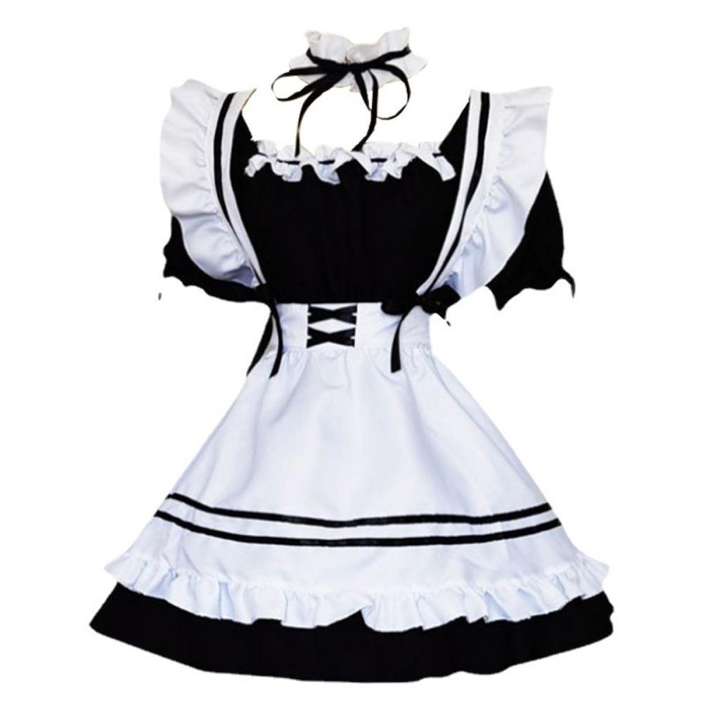 Plus Size Maid Outfit Lingerie Pajamas Lolita Cos Maid Cosplay Uniform Clothes Passion Seduction
