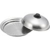 Yoshikawa Steamer Plate for Frying Pans, Compatible with 24-26cm Frying Pans, Made In Japan, Stainless Steel, Easy Steaming by Placing It On a Frying