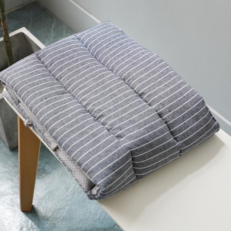 Bench Mat Thickened Padded Stripe Long Bench Cushion Mat Stool Seat Pad Non-slip Garden Indoor and Outdoor Decorative Mat