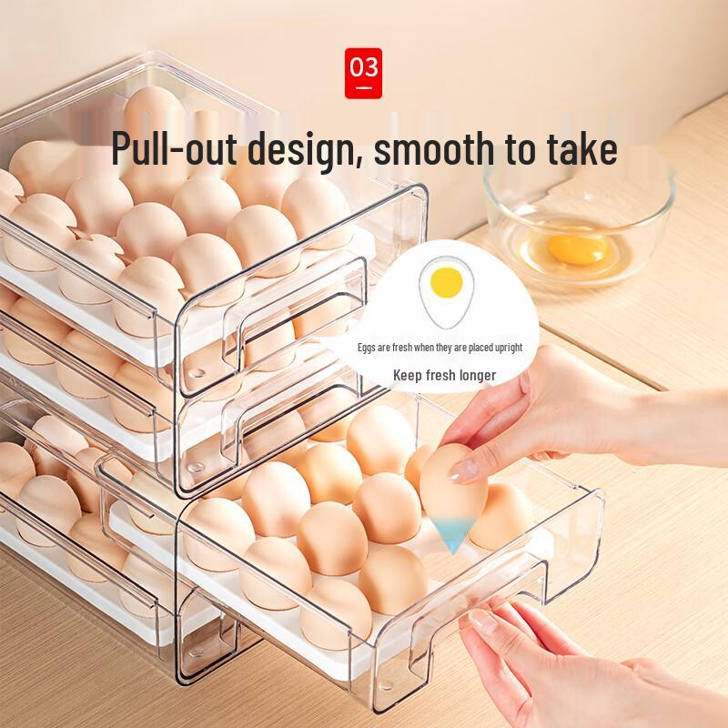 Japanese Double-Layer Refrigerator Egg Storage Box